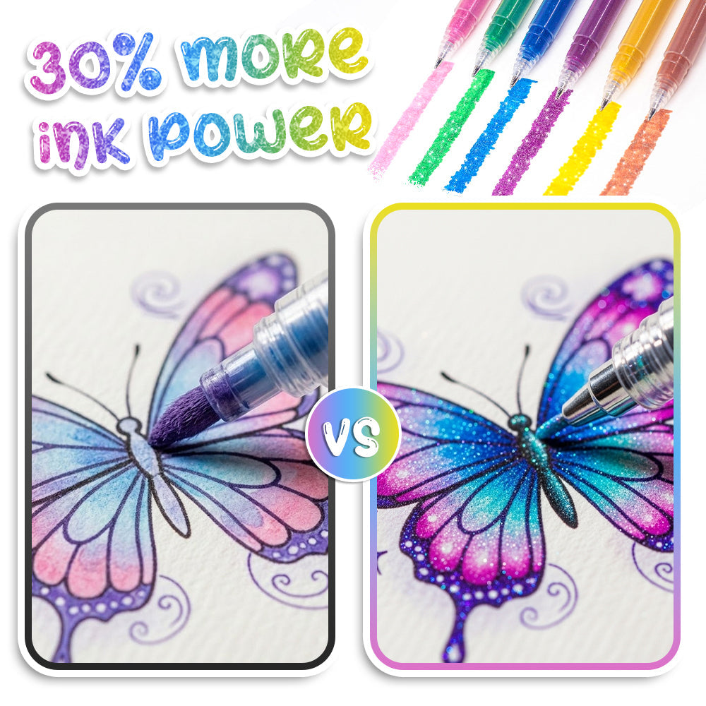 Movlive® Unique Colors Magic Gel Pens Set