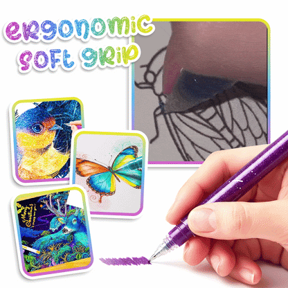 Movlive® Unique Colors Magic Gel Pens Set
