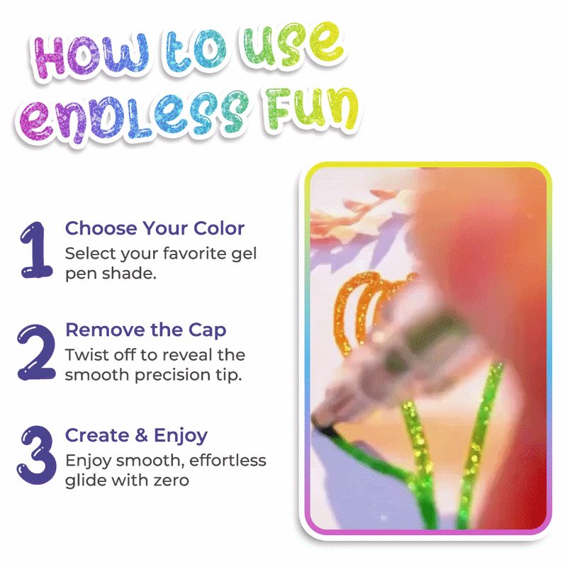 Movlive® Unique Colors Magic Gel Pens Set