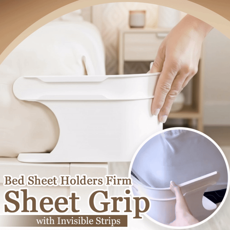Movlive® Fitted Bed Sheet Holders Firm Sheet Grip with Invisible Strips