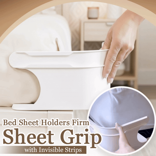 Movlive® Fitted Bed Sheet Holders Firm Sheet Grip with Invisible Strips