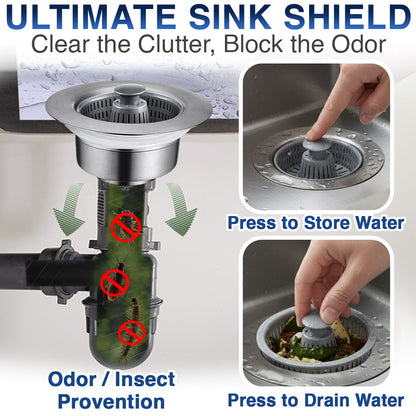 Movlive® Kitchen Sink Drain Strainer and Stopper 💦