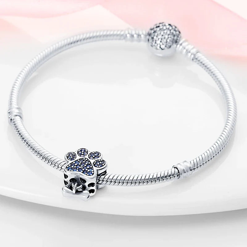 2024 Original New in Romantic Retro Classic Series Lotus Charm Beads Fits Pandach Bracelet Women 925 Silver Pendant Bead Jewelry