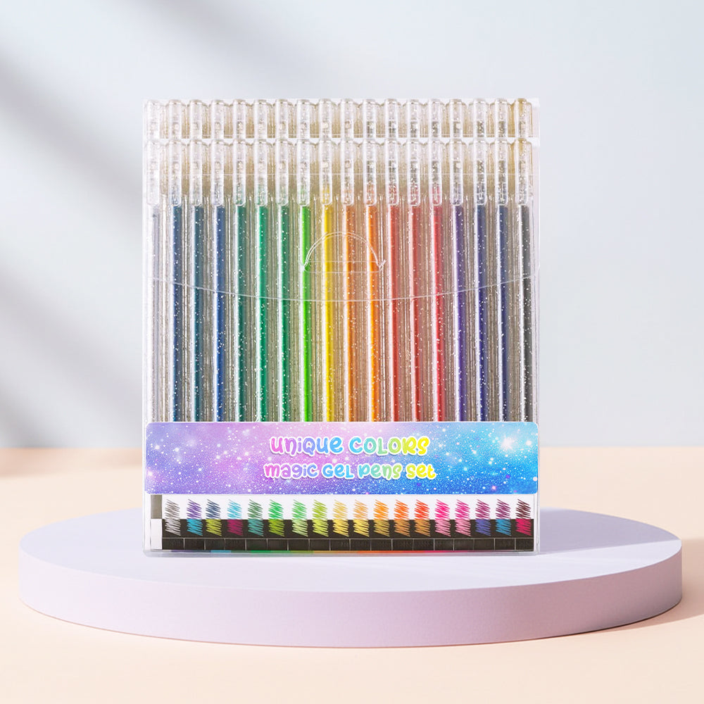 Movlive® Unique Colors Magic Gel Pens Set