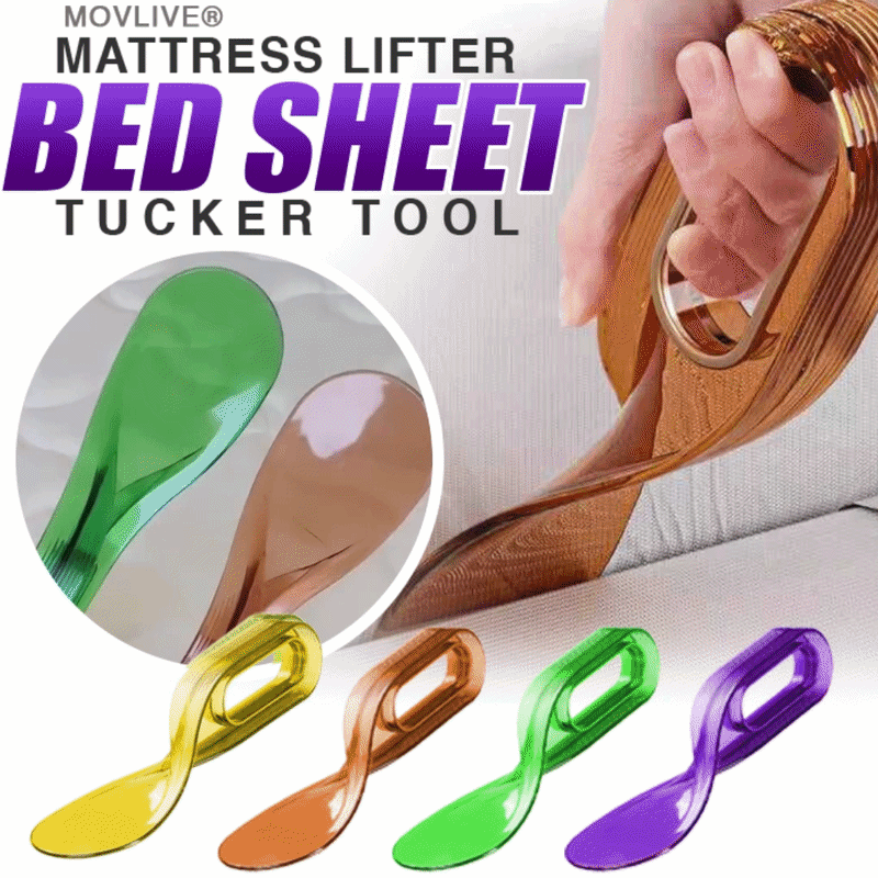 Movlive® Bed Maker Tool 🛏️ Mattress Lifter & Sheets Tucker