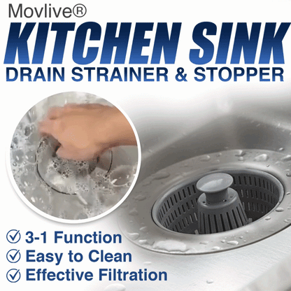 Movlive® Kitchen Sink Drain Strainer and Stopper 💦
