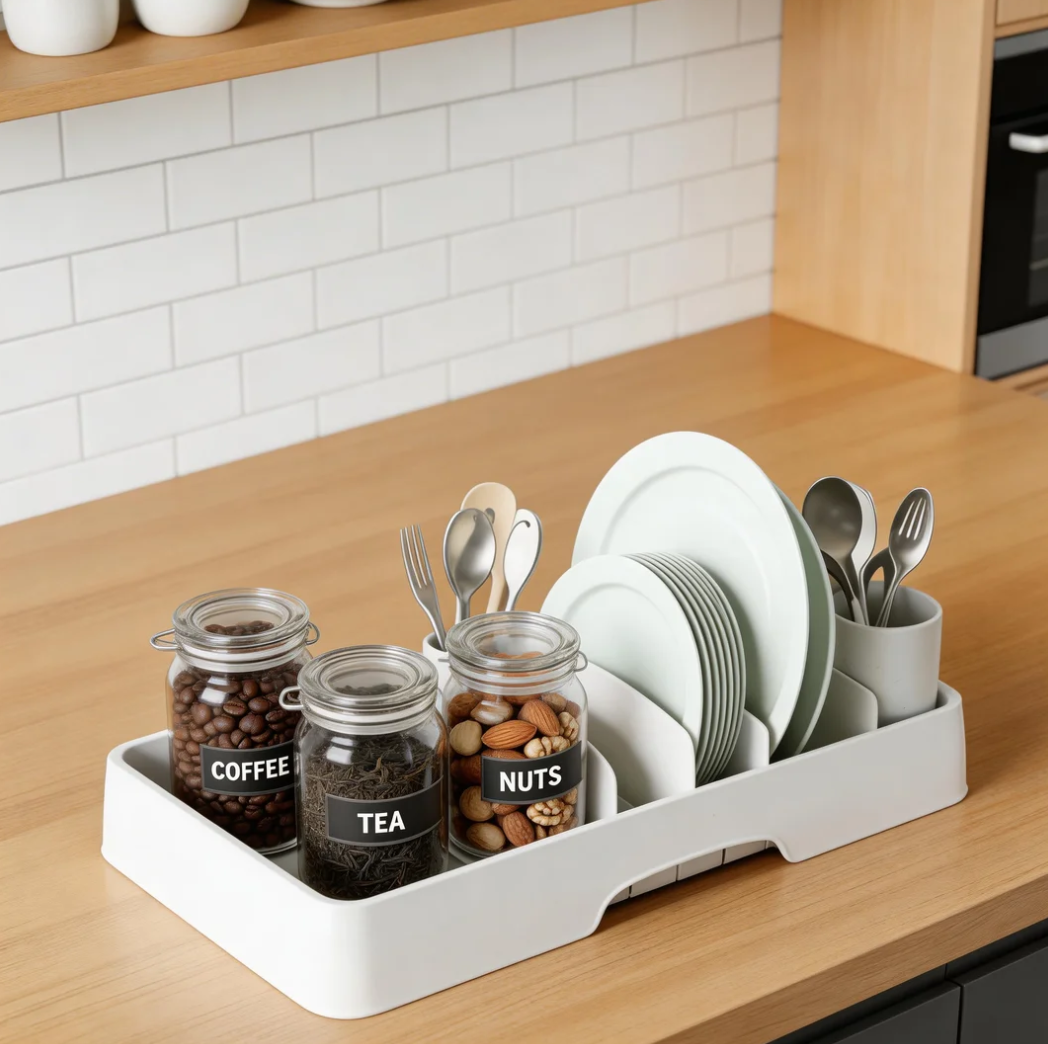 Movlive® Adjustable Kitchen Lid & Storage Organizer