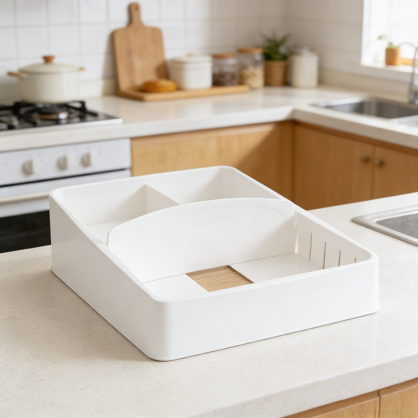 Movlive® Adjustable Kitchen Lid & Storage Organizer